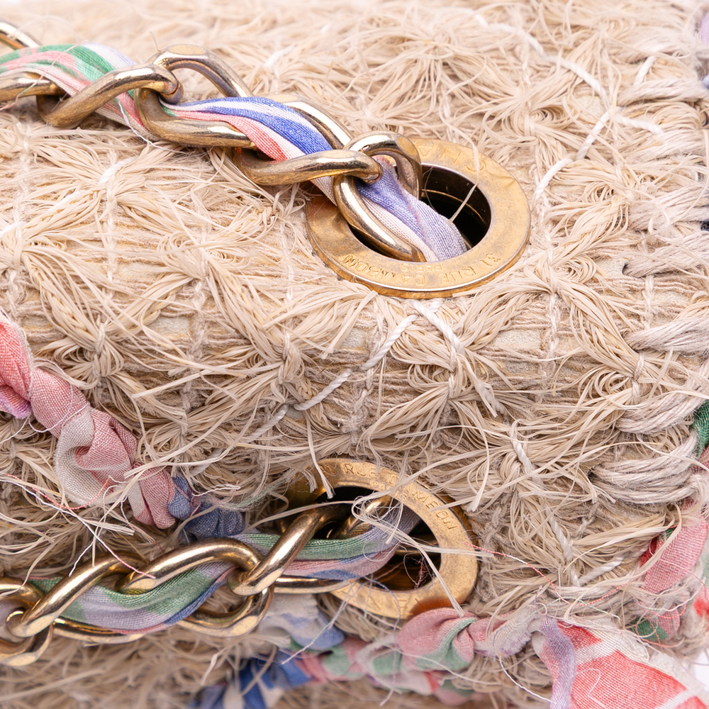 Pre-Loved Chanel CC Straw Country Flap - Picture 9 of 12